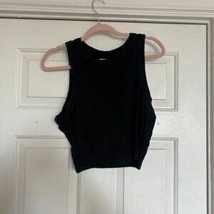 Madewell Large Black Cropped Tank